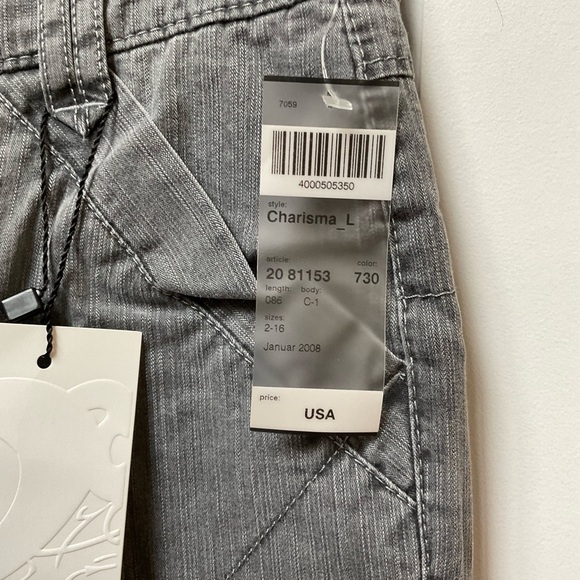 NWT Grey Jean Trousers- Wide Straight Leg - Picture 2 of 4